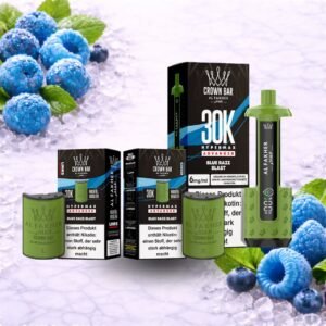 Crown Bar Al Fakher Hypermax 30K – Blue Razz Blast
