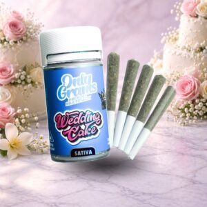 OnlyGrams Superior Prerolls – Wedding Cake (5 x 0.5g)