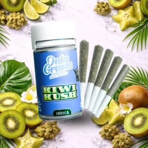 OnlyGrams Superior Prerolls – Kiwi Kush (5 x 0.5g)