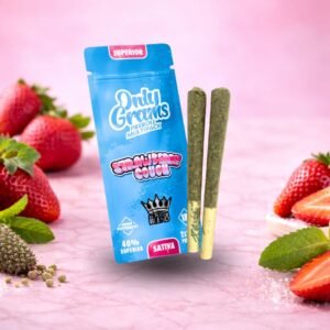 OnlyGrams Superior Big Prerolls – Strawberry Cough (2 x 1.5g)