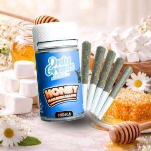 OnlyGrams Superior Prerolls – Honey Marshmallow (5 x 0.5g)