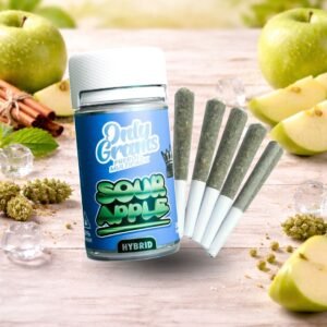 OnlyGrams Superior Prerolls – Sour Apple (5 x 0.5g)