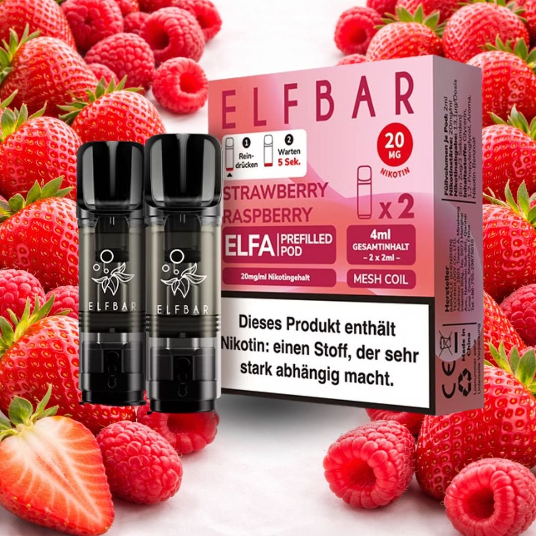 ELFBAR ELFA Prefilled Pods – Strawberry Raspberry (2er Pack)