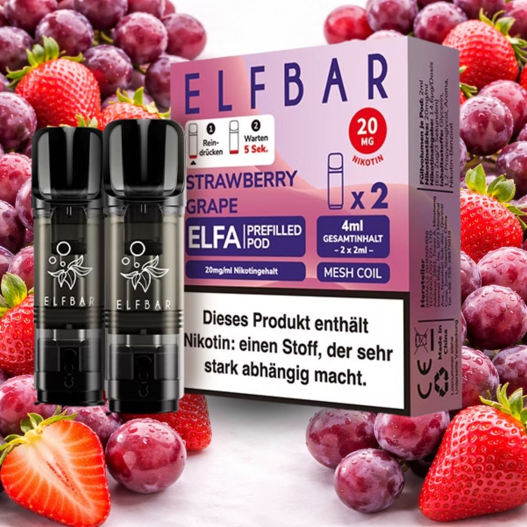 ELFBAR ELFA Prefilled Pods – Strawberry Grape (2er Pack)