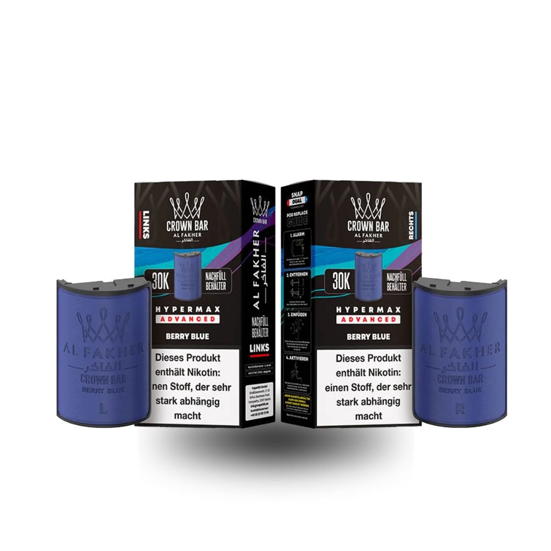 Crown Bar Al Fakher Hypermax 30K – Berry Blue - Image 3
