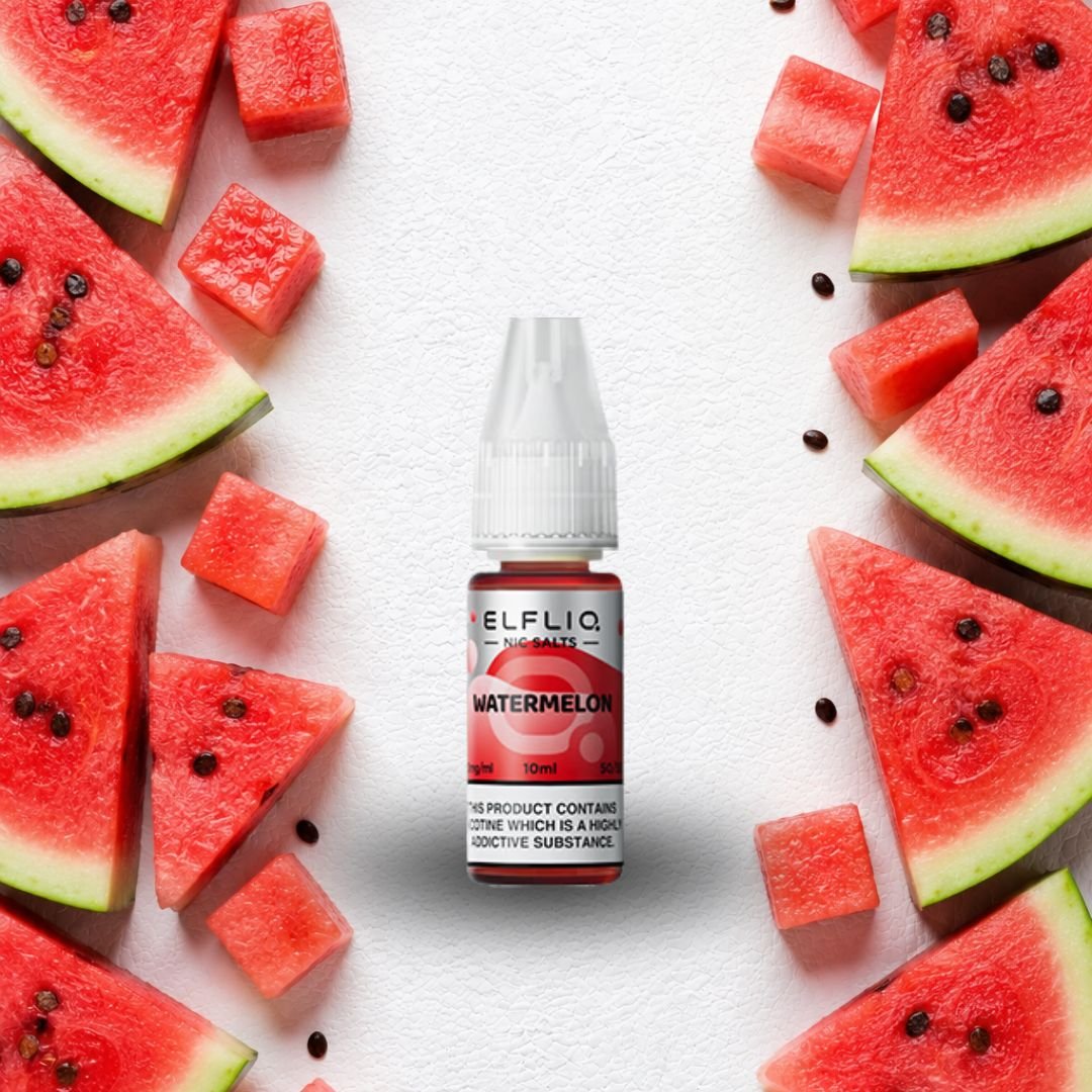 ELFIQ Watermelon Nic Salt E-Liquid – 10ml